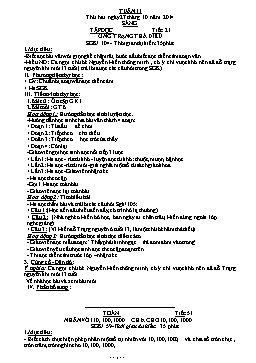 Giáo án điện tử Lớp 4 - Tuần 11 - Năm 2014