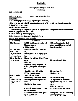 Giáo án điện tử Lớp 4 - Tuần 11 - Phạm Hoàng Mai
