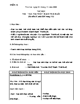 Giáo án điện tử Lớp 4 - Tuần 12 (Bản chuẩn kiến thức)