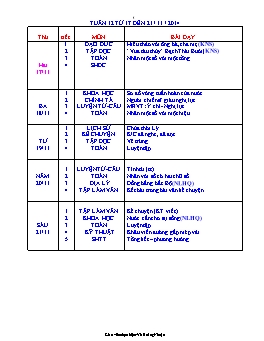 Giáo án điện tử Lớp 4 - Tuần 12 - Vũ Hoàng Nhuận