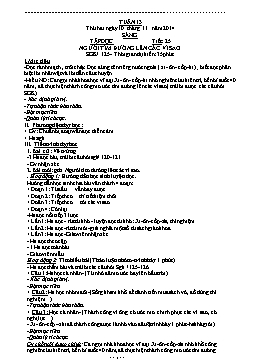 Giáo án điện tử Lớp 4 - Tuần 13 - Năm 2014