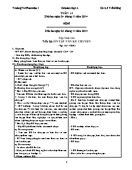 Giáo án điện tử Lớp 4 - Tuần 14 - Lê Tiến Dũng