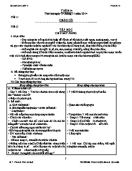 Giáo án điện tử Lớp 4 - Tuần 14 - Phan Thị Hiền