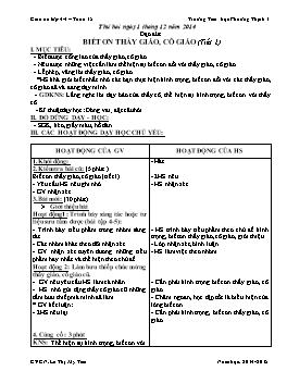 Giáo án điện tử Lớp 4 - Tuần 15 - Lê Thị Mỹ Tiên