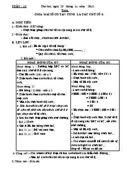 Giáo án điện tử Lớp 4 - Tuần 15 - Năm học 2013-2014