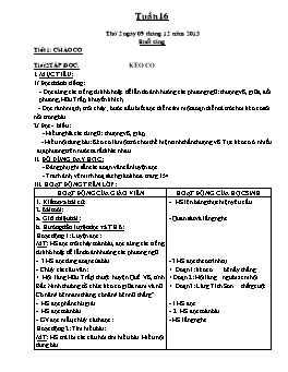 Giáo án điện tử Lớp 4 - Tuần 16 - Phạm Hoàng Mai