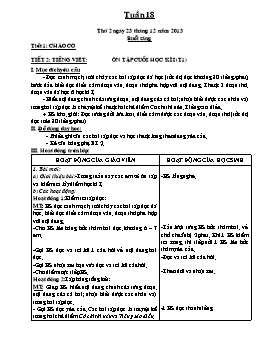 Giáo án điện tử Lớp 4 - Tuần 18 - Phạm Hoàng Mai