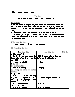 Giáo án điện tử Lớp 4 - Tuần 21