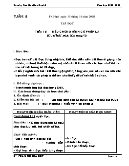 Giáo án điện tử Lớp 4 - Tuần 8 - Phạm Thị Kim Huệ