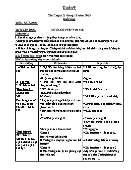 Giáo án điện tử Lớp 4 - Tuần 9 - Phạm Hoàng Mai