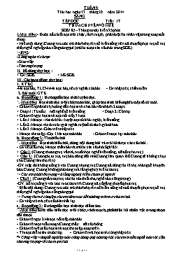 Giáo án điện tử Lớp 4 - Tuần 9