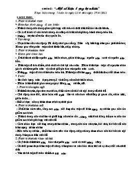 Giáo án điện tử Lớp Chồi - Chủ đề: Một số hiện tượng tự nhiên