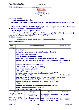 Giáo án giảng dạy Lớp 4 - Tuần 18 - Võ Văn Thái