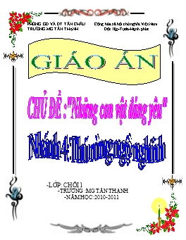 Giáo án Mẫu giáo Lớp Chồi - Chủ đề: Những con vật đáng yêu - Nhánh 4: Thú rừng ngộ nghĩnh