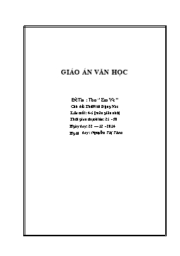 Giáo án Mẫu giáo Lớp Chồi - Đề tài: Thơ “Em vẽ” - Nguyễn Thị Thoa