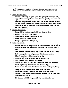 Giáo án Mẫu giáo Lớp Chồi - Lê Thị Bích Dung