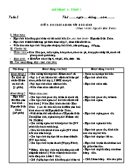 Giáo án môn Âm nhạc Lớp 4 - Tuần 2, Tiết 2: Học hát bài: Em yêu hoà bình