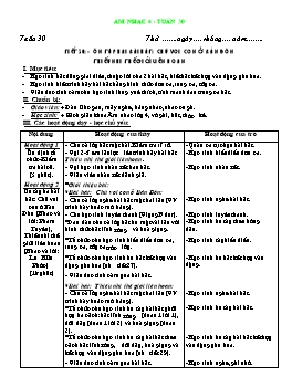 Giáo án môn Âm nhạc Lớp 4 - Tuần 30, Tiết 30: Ôn tập hai bài hát: chú voi con ở bản Đôn. Thiếu nhi thế giới liên hoan