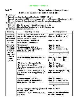 Giáo án môn Âm nhạc Lớp 4 - Tuần 31, Tiết 31: Ôn hai bài tập đọc nhạc: TĐN số 7, số 8