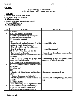 Giáo án môn Âm nhạc-Mĩ thuật Lớp 4 - Tuần 19