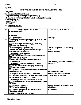 Giáo án môn Đạo đức Lớp 4 - Tuần 19 - Bài: Kính trọng và biết ơn người lao động