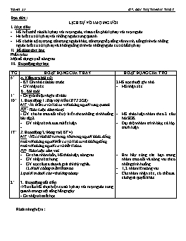 Giáo án môn Đạo đức Lớp 4 - Tuần 21 - Bài: Lịch sự với mọi người - Bùi Thị Thanh Thuỷ