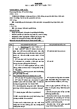 Giáo án môn Đạo đức Lớp 4 - Tuần 5, Tiết 5: Biết bày tỏ ý kiến (Tiết 1)