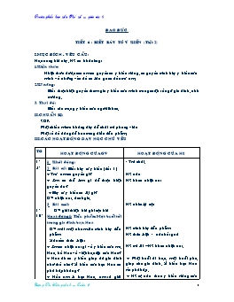 Giáo án môn Đạo đức Lớp 4 - Tuần 6, Tiết 6: Biết bày tỏ ý kiến (Tiết 2)