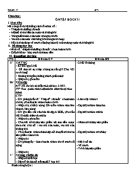 Giáo án môn Khoa học Lớp 4 - Tuần 17