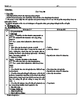 Giáo án môn Khoa học Lớp 4 - Tuần 21