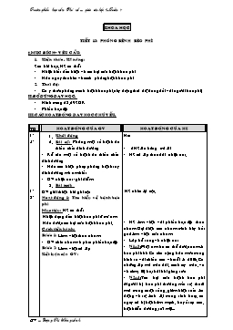 Giáo án môn Khoa học Lớp 4 - Tuần 7 - Đặng Thị Hồng Anh