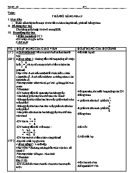 Giáo án môn Kĩ thuật Lớp 4 - Tuần 20