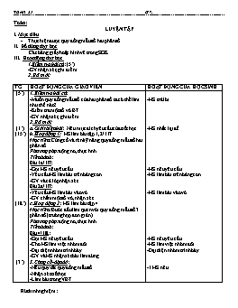 Giáo án môn Kĩ thuật Lớp 4 - Tuần 21