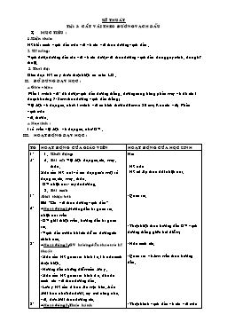 Giáo án môn Kĩ thuật Lớp 4 - Tuần 5