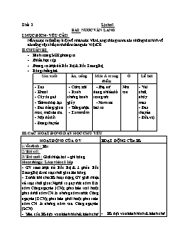 Giáo án môn Lịch sử Lớp 4 - Bài: Nước Văn Lang