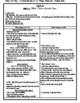 Giáo án môn Lịch sử Lớp 4  - Đặng Thị Thúy