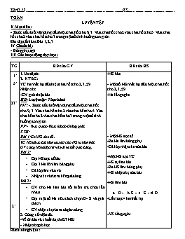 Giáo án môn Toán Lớp 4 - Tuần 18 (Phần 2)