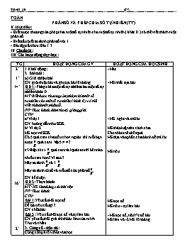 Giáo án môn Toán Lớp 4 - Tuần 20 (Phần 2)