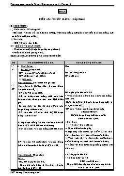 Giáo án môn Toán Lớp 4 - Tuần 31 - Đặng Thị Hồng Anh