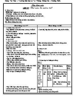 Giáo án Tập làm văn Lớp 4 - Đặng Thị Thúy