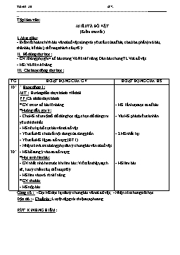 Giáo án Tập làm văn Lớp 4 - Tuần 20