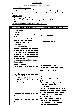 Giáo án Tập làm văn Lớp 4 - Tuần 5