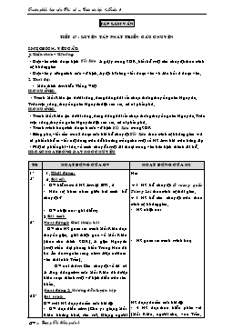 Giáo án  Tập làm văn, Luyện từ và câu Lớp 4 - Tuần 9 - Đặng Thị Hồng Anh