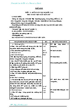 Giáo án Thể dục Lớp 4 - Tuần 5