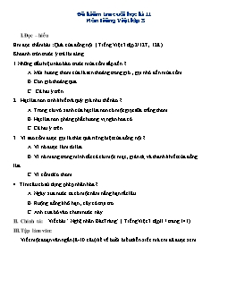 Đề thi học kì 2 môn Tiếng Việt Lớp 3 - Đề 3