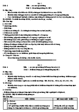 Giáo án An toàn giao thông Lớp 3 - Bài 2 đến bài 6