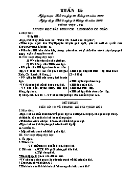 Giáo án buổi Chiều Lớp 5 - Tuần 15