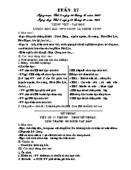 Giáo án buổi Chiều Lớp 5 - Tuần 17