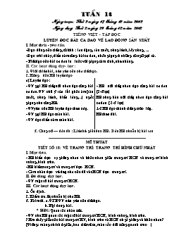 Giáo án buổi Chiều Lớp 5 - Tuần 18