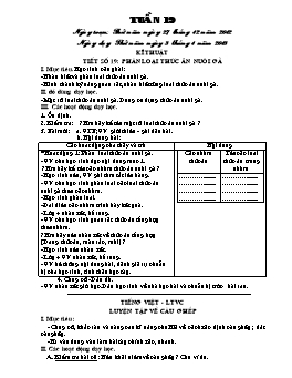 Giáo án buổi Chiều Lớp 5 - Tuần 19